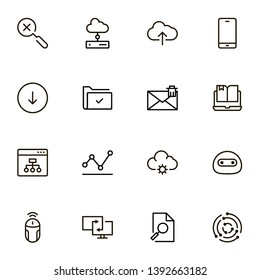 Line icon set. Collection of high quality black outline logo for web site design and mobile apps. Vector illustration on a white background