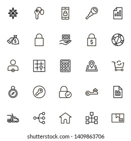 Line icon set. Collection of high quality black outline logo for web site design and mobile apps. Vector illustration on a white background