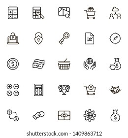 Line icon set. Collection of high quality black outline logo for web site design and mobile apps. Vector illustration on a white background