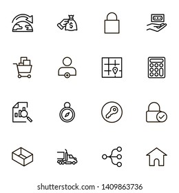 Line icon set. Collection of high quality black outline logo for web site design and mobile apps. Vector illustration on a white background