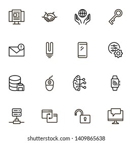 Line icon set. Collection of high quality black outline logo for web site design and mobile apps. Vector illustration on a white background