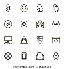 Line icon set. Collection of high quality black outline logo for web site design and mobile apps. Vector illustration on a white background