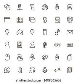 Line icon set. Collection of high quality black outline logo for web site design and mobile apps. Vector illustration on a white background