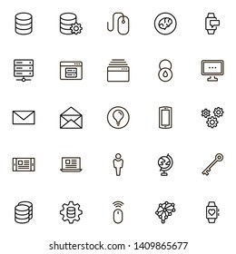 Line icon set. Collection of high quality black outline logo for web site design and mobile apps. Vector illustration on a white background