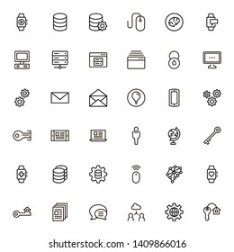 Line icon set. Collection of high quality black outline logo for web site design and mobile apps. Vector illustration on a white background