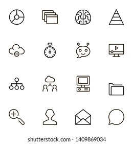 Line icon set. Collection of high quality black outline logo for web site design and mobile apps. Vector illustration on a white background