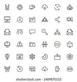 Line icon set. Collection of high quality black outline logo for web site design and mobile apps. Vector illustration on a white background