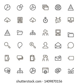 Line icon set. Collection of high quality black outline logo for web site design and mobile apps. Vector illustration on a white background