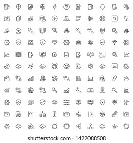 Line icon set. Collection of high quality black outline logo for web site design and mobile apps. Vector illustration on a white background