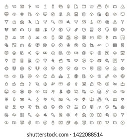 Line icon set. Collection of high quality black outline logo for web site design and mobile apps. Vector illustration on a white background