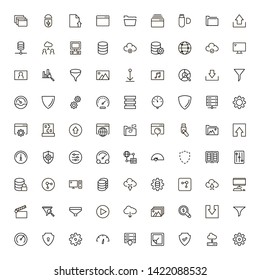 Line icon set. Collection of high quality black outline logo for web site design and mobile apps. Vector illustration on a white background