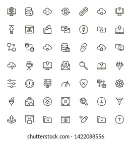 Line icon set. Collection of high quality black outline logo for web site design and mobile apps. Vector illustration on a white background