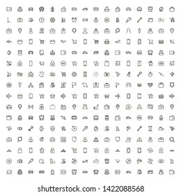 Line icon set. Collection of high quality black outline logo for web site design and mobile apps. Vector illustration on a white background