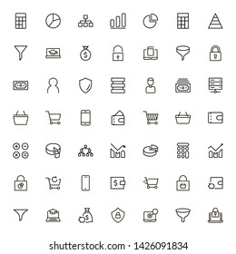 Line icon set. Collection of high quality black outline logo for web site design and mobile apps. Vector illustration on a white background