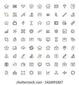 Line icon set. Collection of high quality black outline logo for web site design and mobile apps. Vector illustration on a white background
