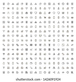 Line icon set. Collection of high quality black outline logo for web site design and mobile apps. Vector illustration on a white background