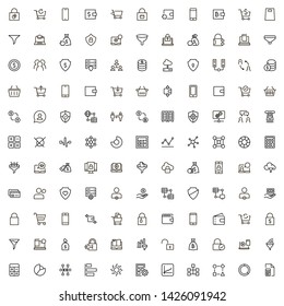 Line icon set. Collection of high quality black outline logo for web site design and mobile apps. Vector illustration on a white background