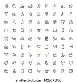 Line icon set. Collection of high quality black outline logo for web site design and mobile apps. Vector illustration on a white background