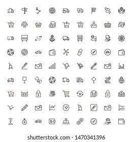 Line icon set. Collection of high quality black outline logo for web site design and mobile apps. Vector illustration on a white background