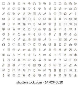 Line icon set. Collection of high quality black outline logo for web site design and mobile apps. Vector illustration on a white background