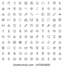 Line icon set. Collection of high quality black outline logo for web site design and mobile apps. Vector illustration on a white background