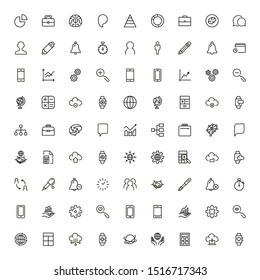 Line icon set. Collection of high quality black outline logo for web site design and mobile apps. Vector illustration on a white background