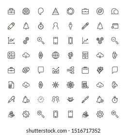 Line icon set. Collection of high quality black outline logo for web site design and mobile apps. Vector illustration on a white background