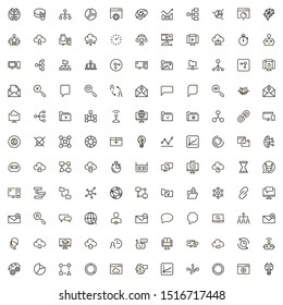 Line icon set. Collection of high quality black outline logo for web site design and mobile apps. Vector illustration on a white background