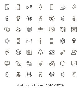Line icon set. Collection of high quality black outline logo for web site design and mobile apps. Vector illustration on a white background