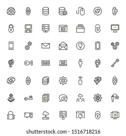 Line icon set. Collection of high quality black outline logo for web site design and mobile apps. Vector illustration on a white background