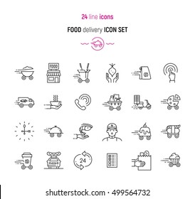 Food Delivery Vector Art & Graphics