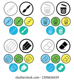Line Icon Set  isolated on white background vector illustration
