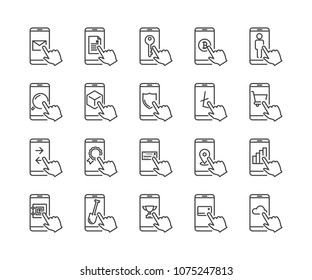 line icon set,cryptocurrency icon, blockchain icon collection, vector illustration