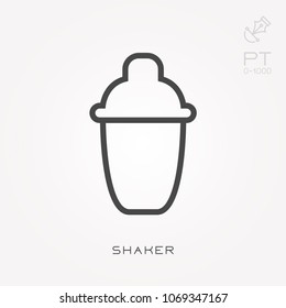 Line icon shaker