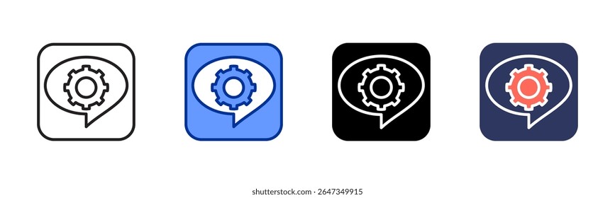 Line icon sheet multiple style collection