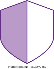 ícone de linha escudo vetor ilustração