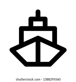 line icon for a ship