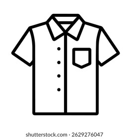 line icon shirt on white background vector
Vector icon clothes and shoes