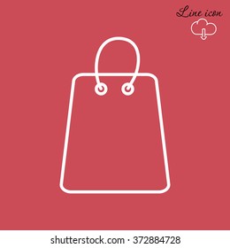 Line icon- shopping bag