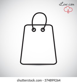 Line icon- shopping bag