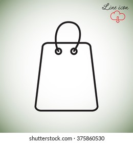 Line icon- shopping bag