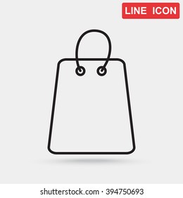 Line icon- shopping bag