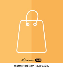 Line icon- shopping bag