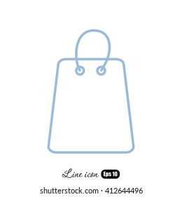 Line icon- shopping bag