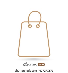 Line icon- shopping bag