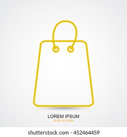 Line icon- shopping bag
