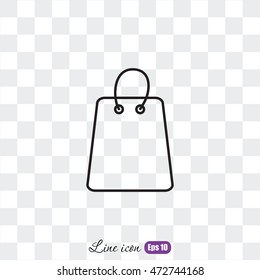 Line icon- shopping bag