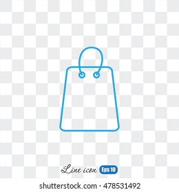 Line icon- shopping bag