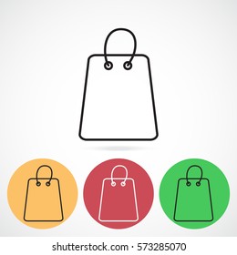 Line icon- shopping bag