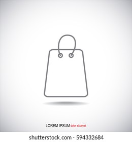 Line icon- shopping bag